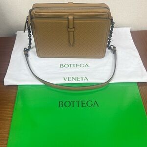 Bottega Veneta Brown Woven Leather Shoulder Bag